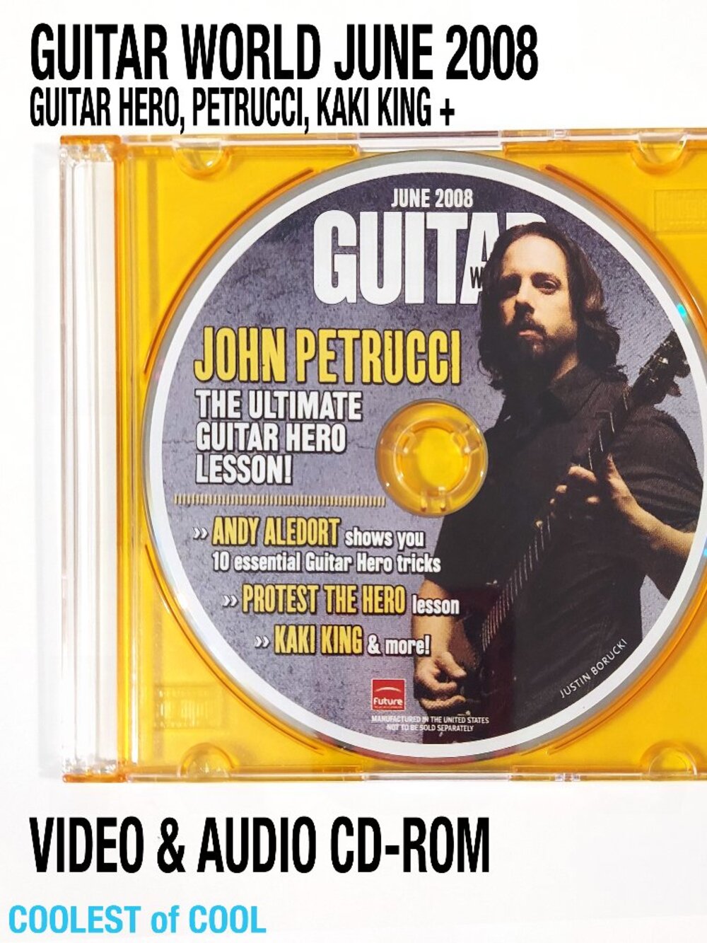 Vintage Guitar World June 2008 CD Rom Learn Guitar hero John Petrucci Kaki King